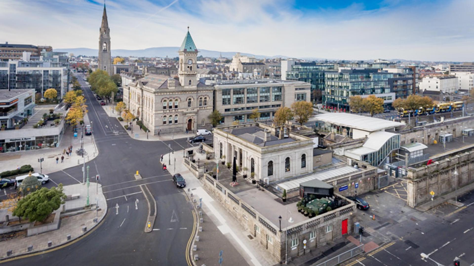 View of Dun Laoghaire with biggest aspect ratio